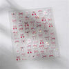 Pink Christmas Tree 5D Embossed Nail Art Stickers – Snowflake & Star Self-Adhesive Decals (4.06 x 3.15 in / 10.3 x 8 cm)