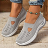 Breathable Mesh Slip-On Flats for Women — Lightweight Casual Loafers with EVA Insole (Plus Size EU 43)