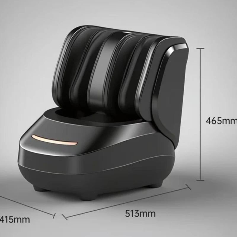 Electric Air Pressure Foot Massager — Heated Vibration & Kneading Full‑Wrap Roller