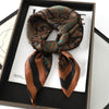 Satin Square Scarf 70cm (27.6 in) Silk-Look Polyester Neck & Hair Tie Bandana for Women Floral Headscarf Hijab