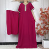 Women's Summer Kaftan Abaya – Loose Muslim Prayer Robe with Scarf, Traditional African & Islamic Dress