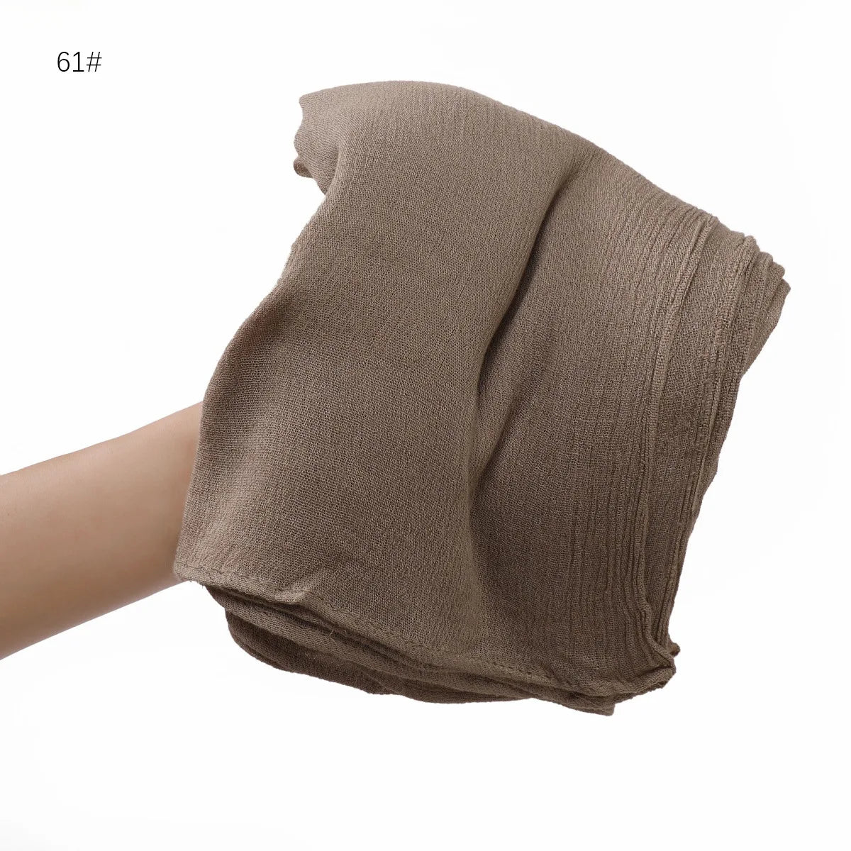 Women's Large Solid Polyester Hijab Scarf 80 x 190 cm (31.5 x 74.8 in) Long Muslim Headscarf Wrap Shawl Turban