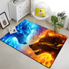 Wolf & Moon Area Rug – Scenic Wolf Moon Pattern Non-Slip Carpet for Living Room & Bedroom, Soft Large Area Rug (23×35–70×102 in | 60×90–180×260 cm)