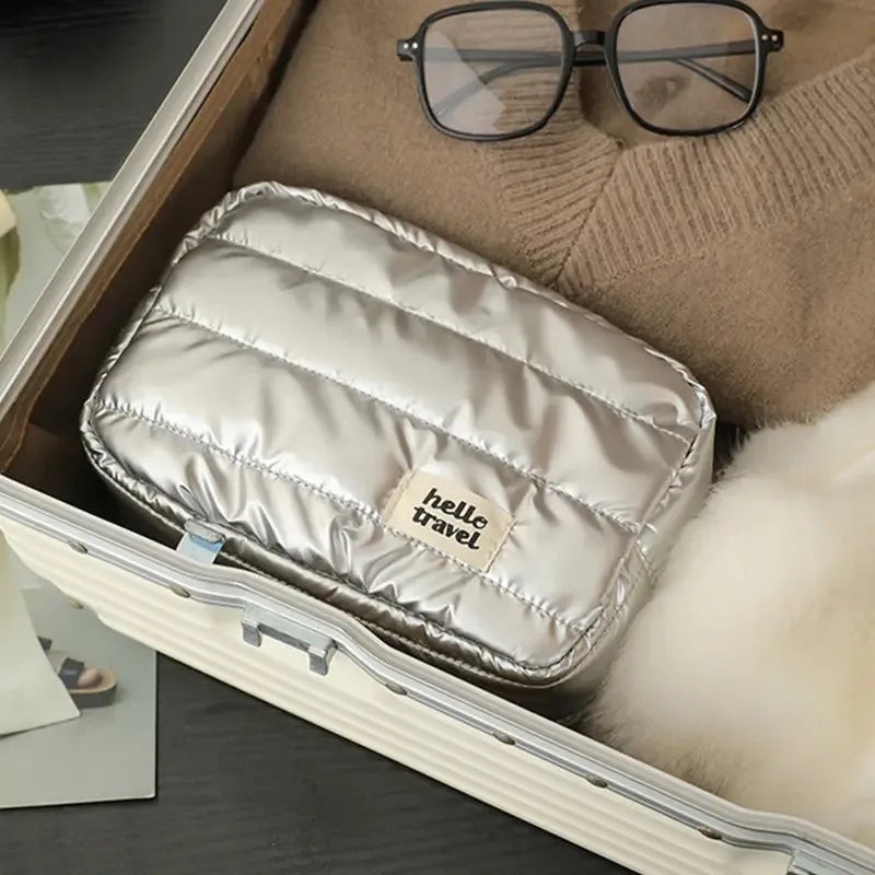 Large Capacity Waterproof Travel Makeup Bag Portable Multifunctional Cosmetic & Toiletry Organizer