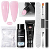 5-Piece Nail Extension Gel Set 20ml (0.68 fl oz) UV/LED & Acrylic Nail Gel for DIY Manicure