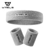 WRELS Moisture-Wicking Cotton Terry Sweatband — Unisex Athletic Headband for Running, Tennis & Gym
