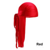 Silk-Look Pre-Tied Headscarf Bandana Turban Durag, Unisex Chemo Cap Pirate Hat – Elastic Free Size 22-23 in (56-58 cm)