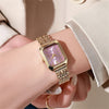 MOONBIFFY Women’s Square Stainless Steel Quartz Watch – Minimalist Fashion Business