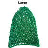 Women's Mesh Crochet Hair Net Snood Solid Color Sleeping Cap Turban - Small, Large