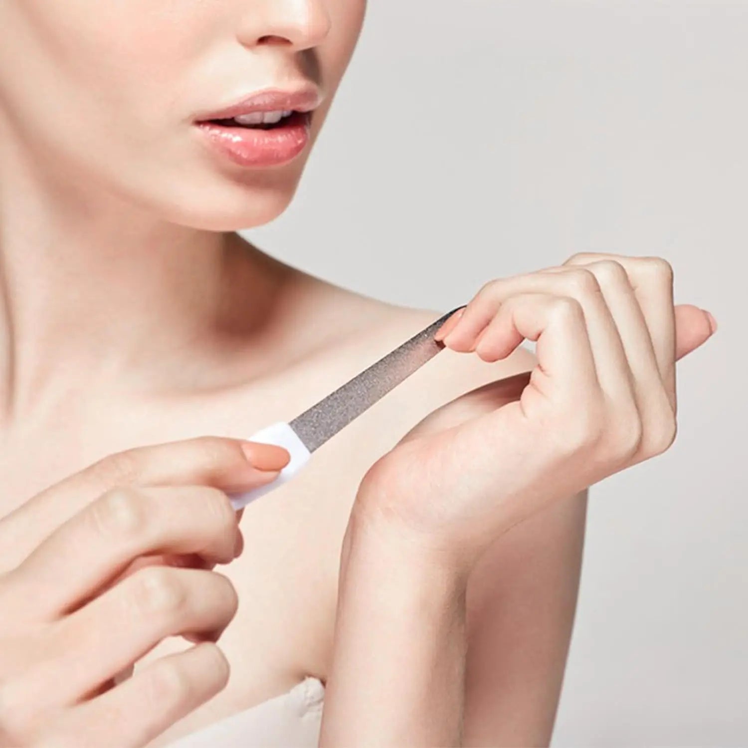 Stainless Steel Double-Sided Nail File 6 in (15 cm) Professional Manicure & Pedicure Tool