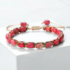 Handmade Bohemian Natural Stone Beaded Bracelet Braided Adjustable Friendship Vintage Strand