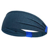 Unisex Sports Headband 1-Pack Moisture-Wicking Elastic Sweatband with Button Yoga Gym Running Hairband One Size (24 cm x 10 cm / 9.4 in x 3.9 in)