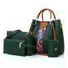 4-Piece Women's Handbag Set – Large Capacity Bucket Tote, Fashion Shoulder Bag, Wallet & Card Case