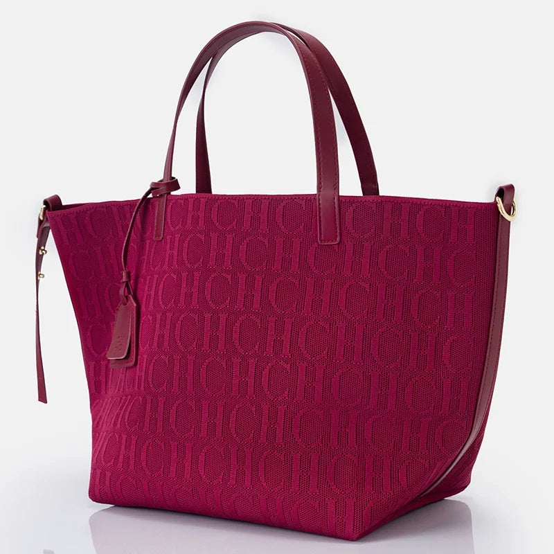 Women's Large Capacity Nylon Shoulder Bag - Crossbody Tote with Letter Accent for Daily Commuter