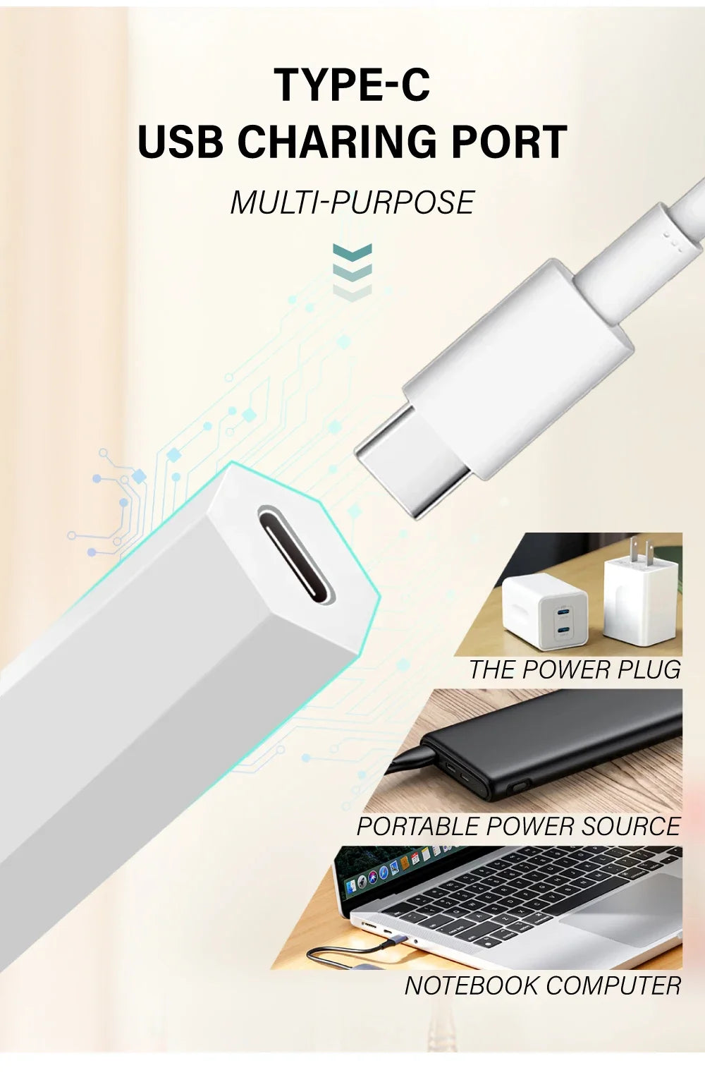 Portable Handheld Mini UV LED Nail Lamp – USB Type-C Rechargeable 3W Gel Polish Dryer for Quick Cure