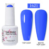 Red Semi-Permanent UV Gel Nail Polish 15ml (0.5 fl oz) Top & Base Hybrid