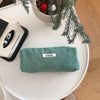 Retro Corduroy Velvet Makeup Pouch – Travel Cosmetic & Pencil Case Organizer for Women
