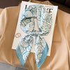Satin-Look Square Scarf 27.6 x 27.6 in (70 x 70 cm) Cat Print Headscarf, Neck Wrap & Bandana for Women
