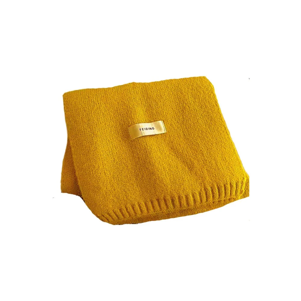 Women's Soft Cashmere-Feel Knit Winter Scarf — Long Thick Pashmina Shawl Wrap Hijab 22 x 160 cm (8.7 x 63 in)