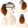 Drawstring Kinky Curly Ponytail Extension 10 inch (25 cm) - Short Afro Synthetic High-Temperature Fiber, 1-Piece