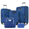 Softside 5-Piece Luggage Set – 20" (51 cm), 24" (61 cm), 28" (71 cm) Spinner Suitcases with Duffel & Toiletry Bag, TSA Lock, Oxford Fabric