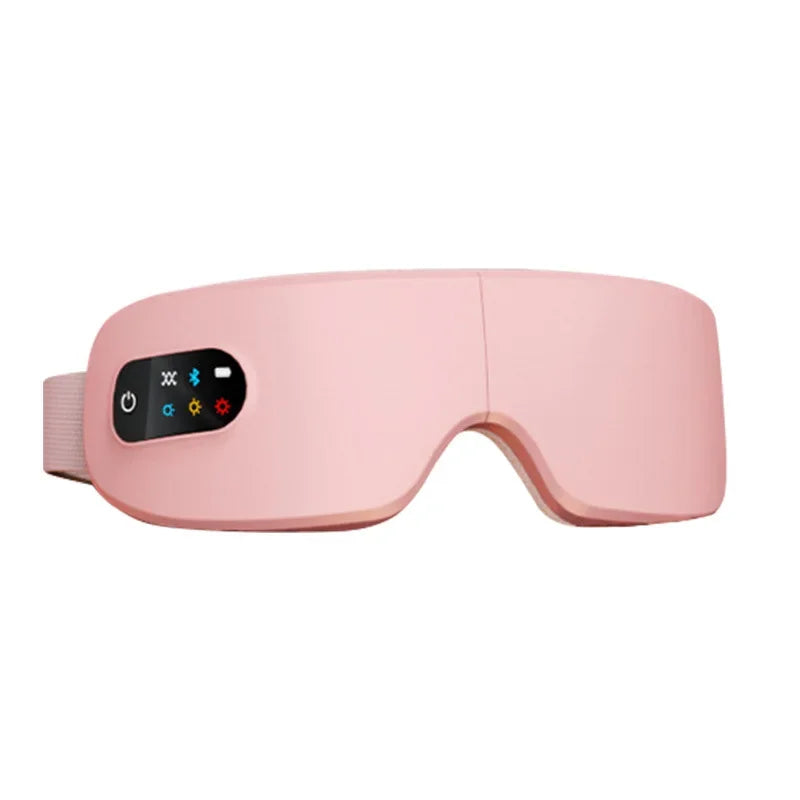4D Bluetooth Heated Eye Massager — Smart Airbag Vibration, Hot Compress Eye Spa for Fatigue & Anti-Wrinkle