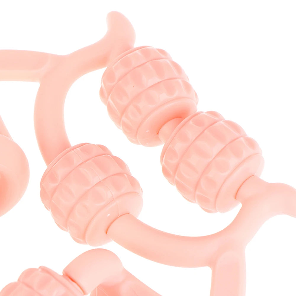 12-Wheel Manual Leg & Body Massage Roller – Full-Coverage Thigh, Calf & Arm Muscle Relief