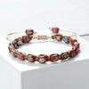 Handmade Bohemian Natural Stone Beaded Bracelet Braided Adjustable Friendship Vintage Strand