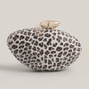 Pearl Brown Marble Acrylic Box Clutch – Bridal & Evening Mini Purse with Chain