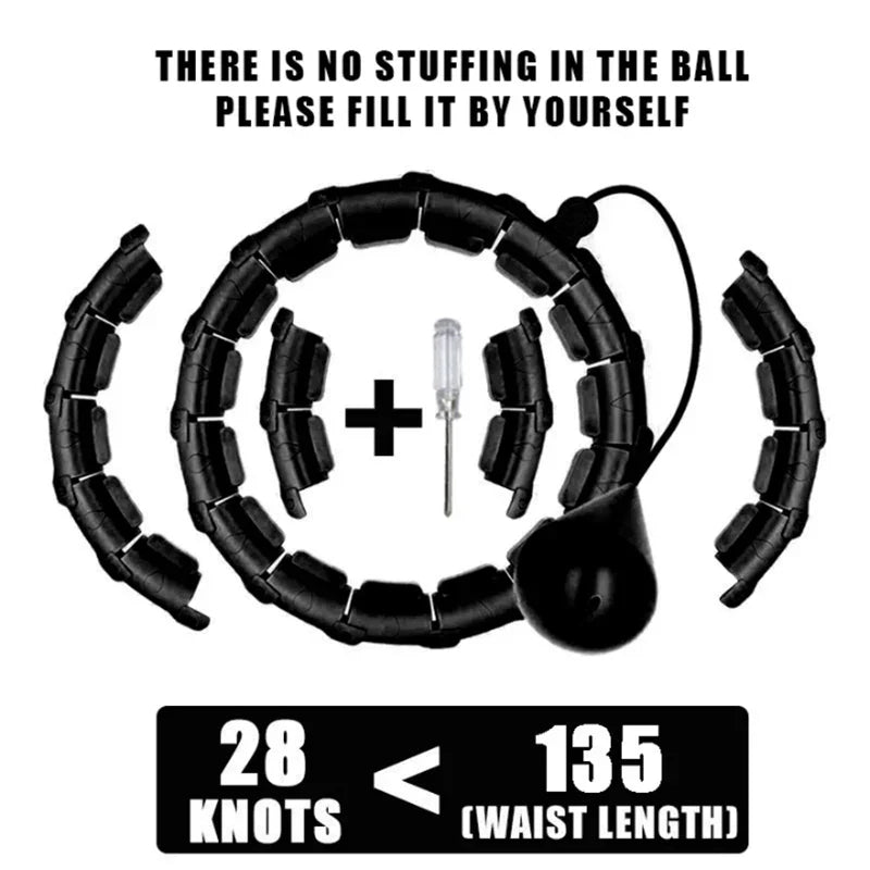 Fitness Hoop Weights to Exercise At Home Sports Entertainment Sport Equipment for Slimming Gym Ring Portable Body