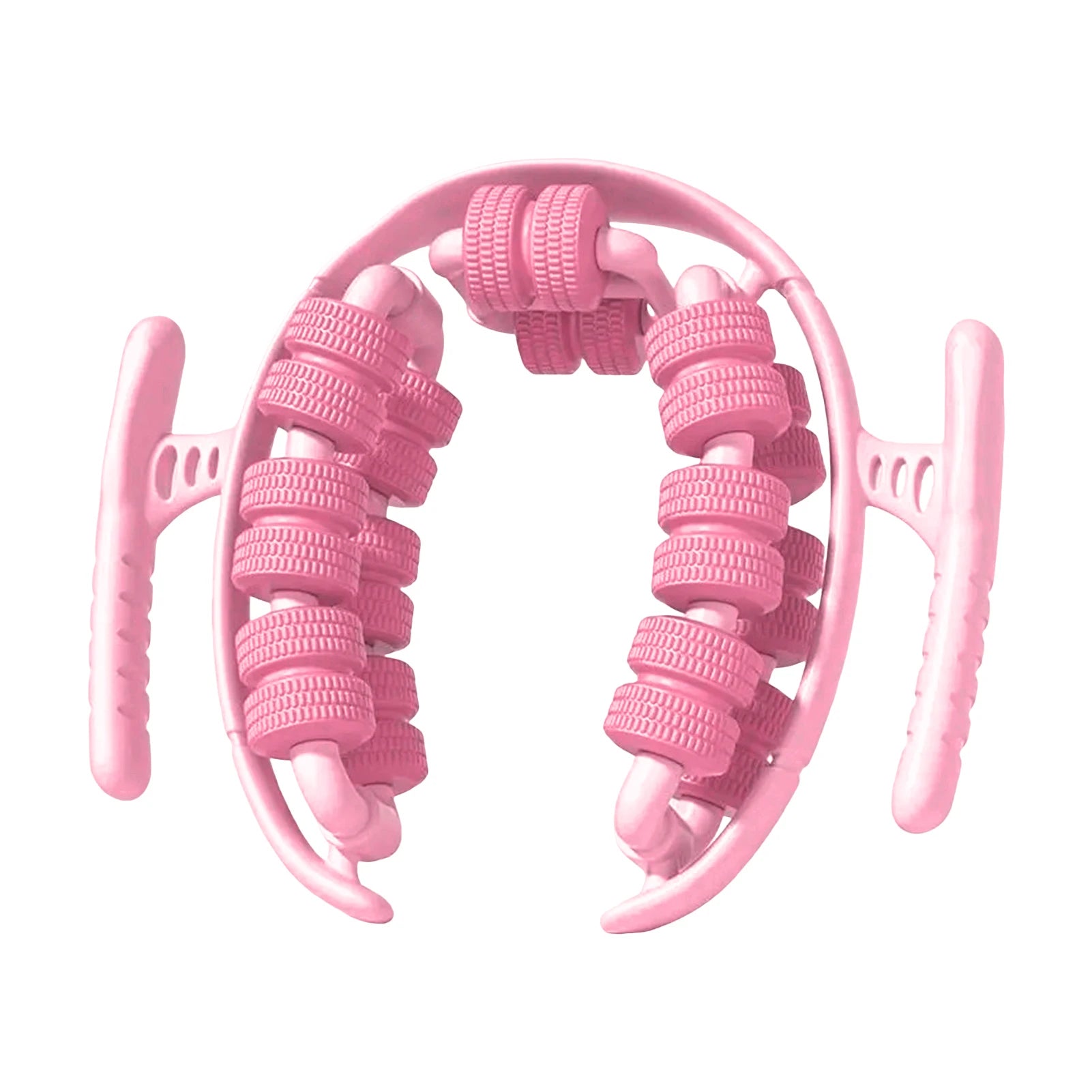 28-Roller Leg Massager Ring – Manual Thigh & Calf Massage Wheel for Muscle Relaxation, Anti-Cellulite Slimming, Portable Yoga Roller (23 x 28 cm / 9.1 x 11.0 in)