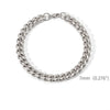 Gold Stainless Steel Cuban Link Bracelet - Unisex Hip Hop Chain with Lobster Clasp