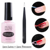 Fast-Dry Peel-Off Nail Latex Liquid 15ml (0.51 fl oz) – Anti-Overflow Nail Edge Protector & Cuticle Guard with Tweezer