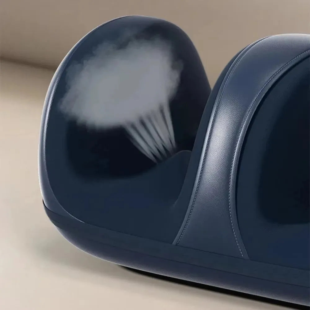 Electric Foot & Calf Massager with Heated Roller and Compression for Blood Circulation & Muscle Relief