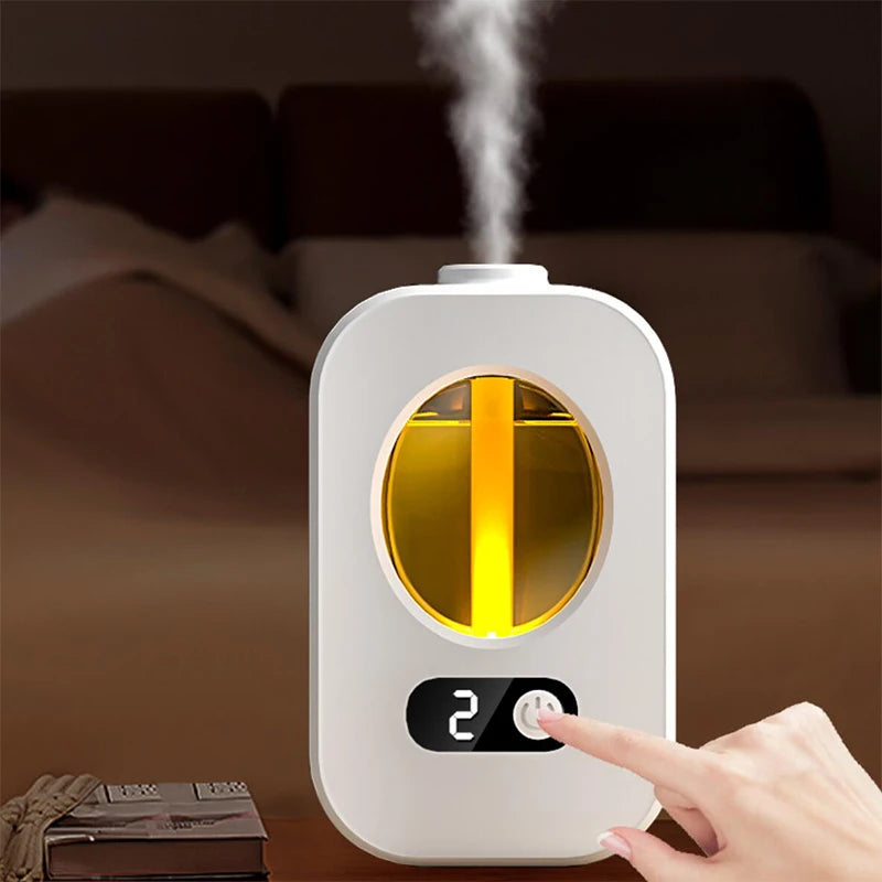 Automatic Aromatherapy Diffuser 40ml USB Rechargeable Ultrasonic Air Freshener – Wall or Desktop for Bathroom & Toilet