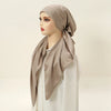 Satin Instant Hijab Scarf 70 x 25 cm (27.6 x 9.8 in) – Turban Headband, Elastic Bonnet & Night Cap