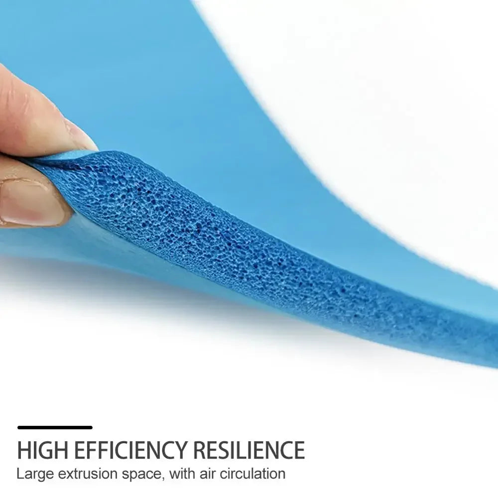 Yoga Knee Pad 15mm Thick Non-Slip Exercise Pad — Large 23.6×9.8 in (60×25×1.5 cm) & Small 11.4×7.5 in (29×19×1.5 cm) for Pilates, Gym & Meditation