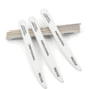 10-Pack Curved Wooden Nail Files – Double-Sided 100/180 and 180/240 Grit Emery Boards for Manicure and Pedicure