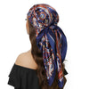 Square Satin Foulard Scarf 90 x 90 cm (35 x 35 in) Neckerchief Bandana Hijab for Women