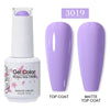 Red Semi-Permanent UV Gel Nail Polish 15ml (0.5 fl oz) Top & Base Hybrid