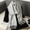 Women’s Long Winter Scarf – Cashmere Blend Shawl Hijab Wrap, Solid Colors, 200×33 cm (79×13 in) – 62 Colors