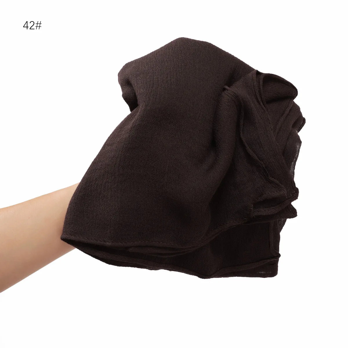 Women's Large Solid Polyester Hijab Scarf 80 x 190 cm (31.5 x 74.8 in) Long Muslim Headscarf Wrap Shawl Turban