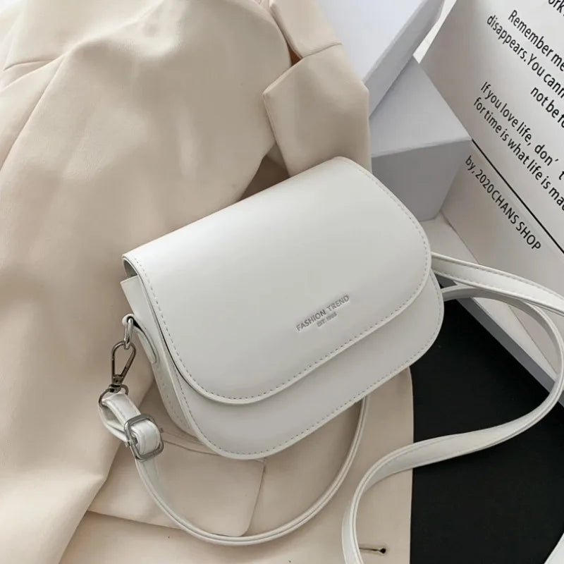 Women's Small Saddle Crossbody Bag - Summer Simple Fashion Shoulder Satchel