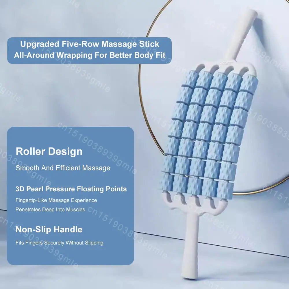 Portable Slimming Roller Massager Deep Tissue Lymphatic Muscle Roller for Legs Back Body