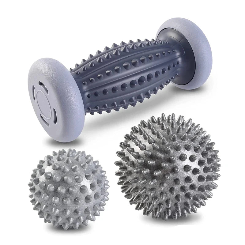 Foot Massage Roller Spiky Hedgehog Trigger Point Ball for Plantar Fasciitis and Muscle Pain Relief