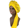 Large Satin Sleep Bonnet for Women - 42 cm (16.5 in) Silk Night Cap for Hair Protection