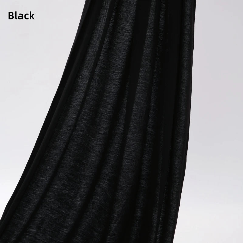 Jersey Hijab Scarf 170 x 60 cm (67 x 24 in) - Stretchy Cotton-Spandex Long Shawl | 29 Solid Colors Muslim Headscarf Turban Wrap