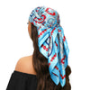 Square Satin Foulard Scarf 90 x 90 cm (35 x 35 in) Neckerchief Bandana Hijab for Women