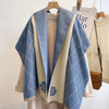 Soft Cashmere-Feel Plaid Winter Scarf Shawl Wrap Hijab Pashmina — 185 x 65 cm (72.8 x 25.6 in)