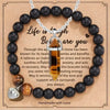 2-Piece Amethyst Hexagonal Pendant Necklace & Purple Stripe Agate Bracelet Set – Healing Crystal Jewelry Gift for Women